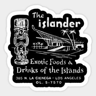 The Islander / Tiki Bar and Restaurant / Vintage Americana Sticker